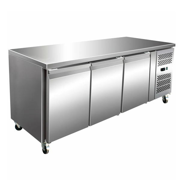 1.8m Commercial Undercounter Freezer Stainless Steel Food Prep Table Refrigerator