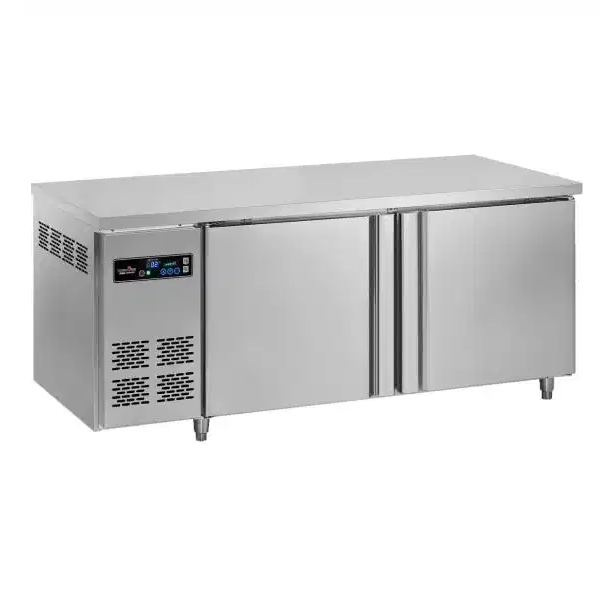 1.5m Commercial Stainless Steel Food Prep Table Refrigerator Undercounter Freezer