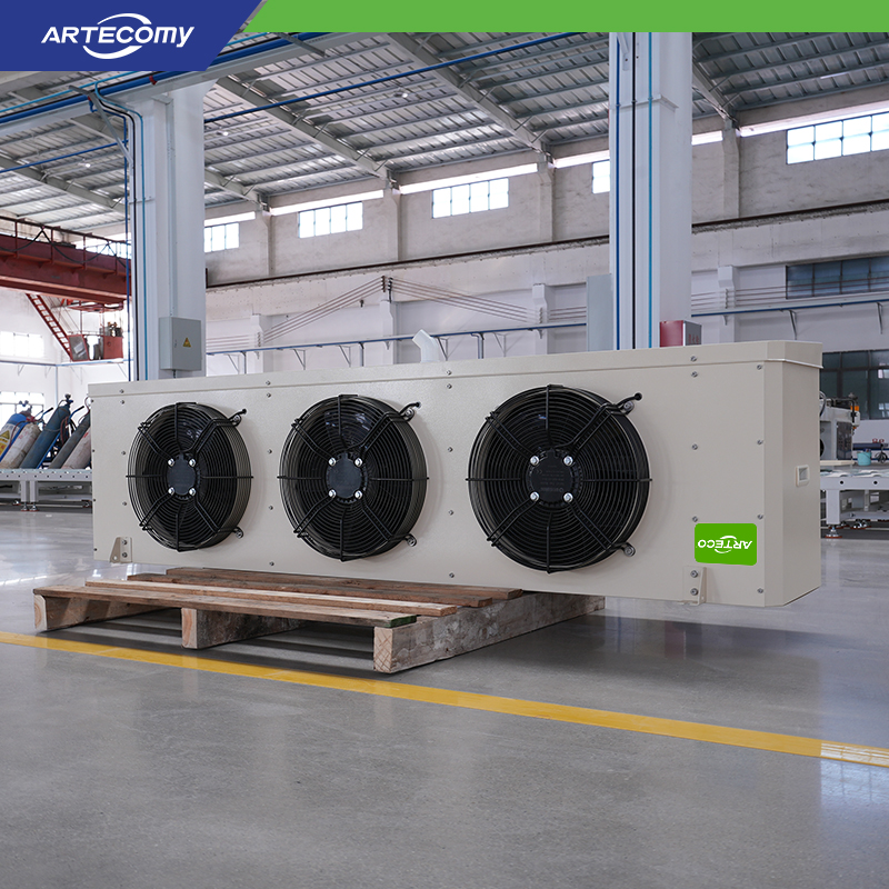 Industrial 3-Fan Air Cooler  9.0 mm Fin Space for Chemical Industries