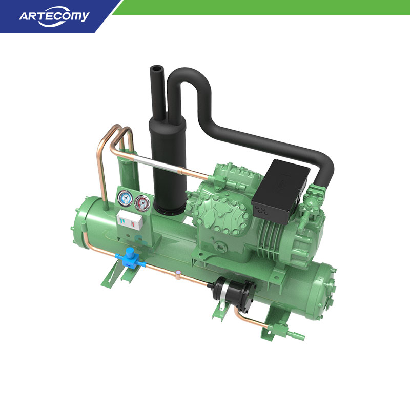 Bitzer 6GE-40Y 40 HP Condensing Unit Water-Cooled 5°C~15°C Industrial Cooling Room