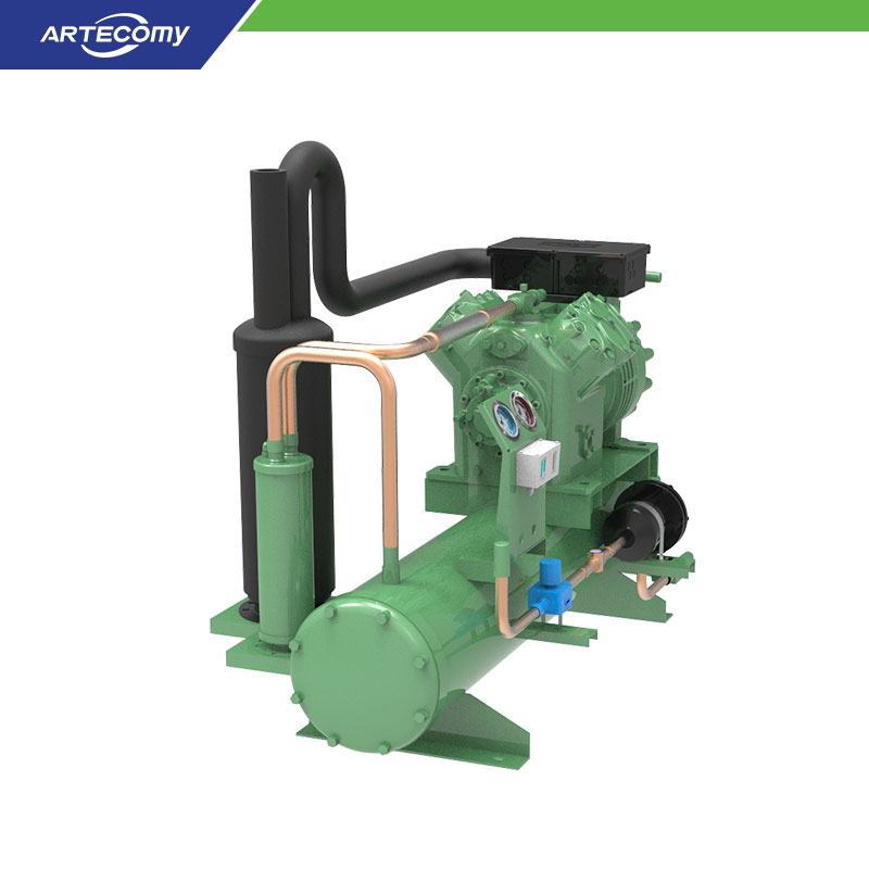 Bitzer 4VES-10Y 10 HP Condensing Unit Water-Cooled -5°C~5°C Logistics Refrigeration System