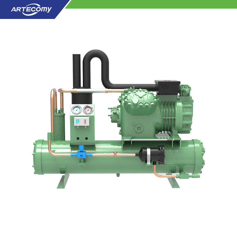 Bitzer 4TES-12Y 12 HP Condensing Unit Water-Cooled -5°C~5°C Restaurant Walk-In Cooler