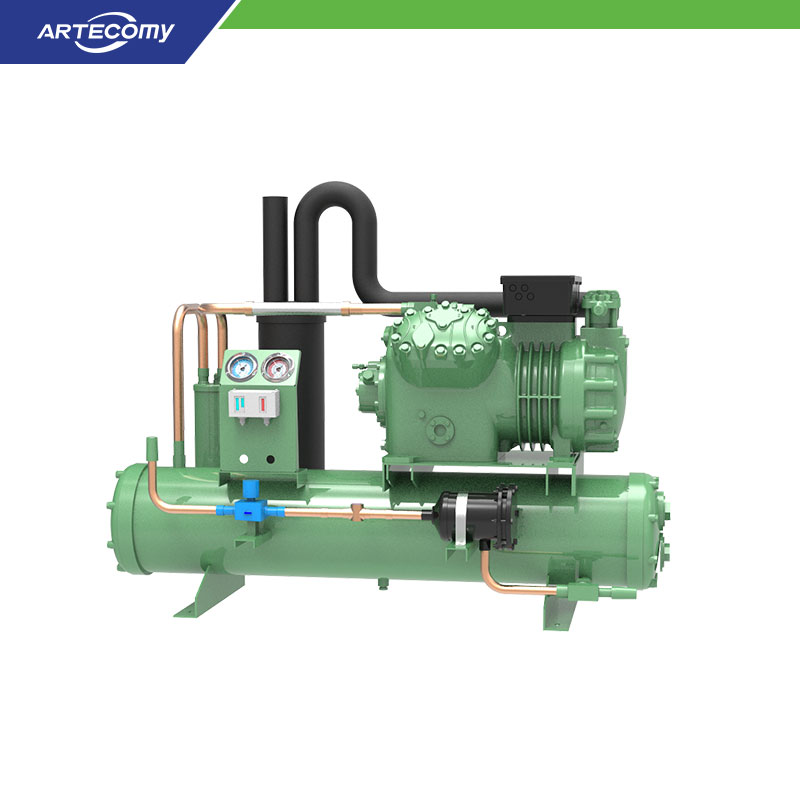 Bitzer 4HES-25Y 25HP Condensing Unit Water-Cooled -5°C~5°C Large-Scale Cold Storage