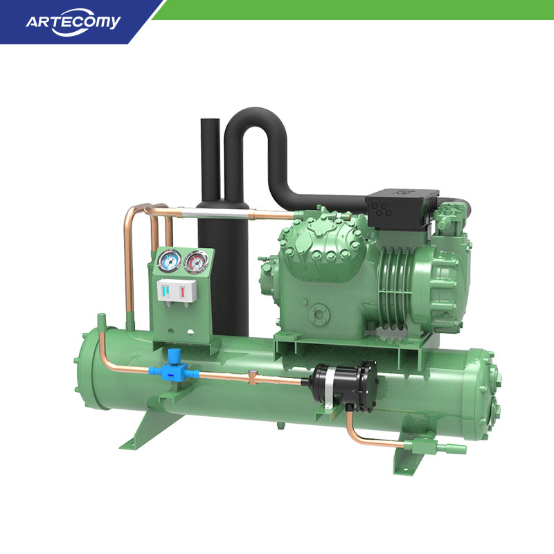 Bitzer 4FE-35Y 35HP Condensing Unit Water-Cooled -5°C~5°C Centralized Cold Storage
