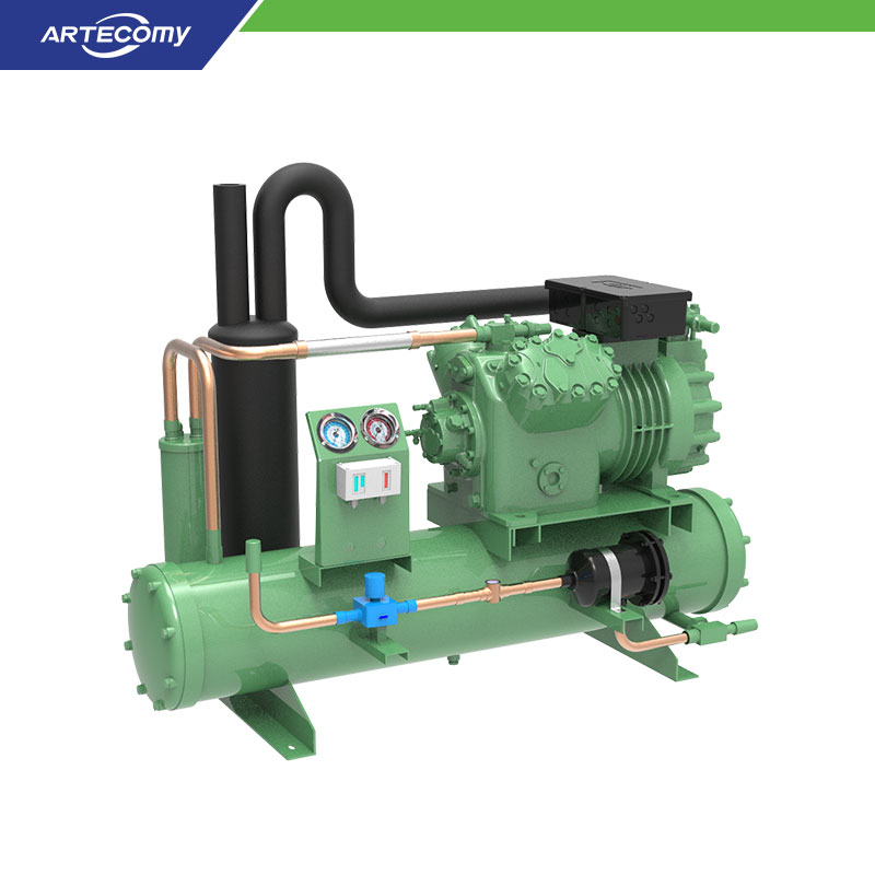Bitzer 6GE-40Y 40HP Condensing Unit Water-Cooled -5°C~5°C Centralized Cold Storage