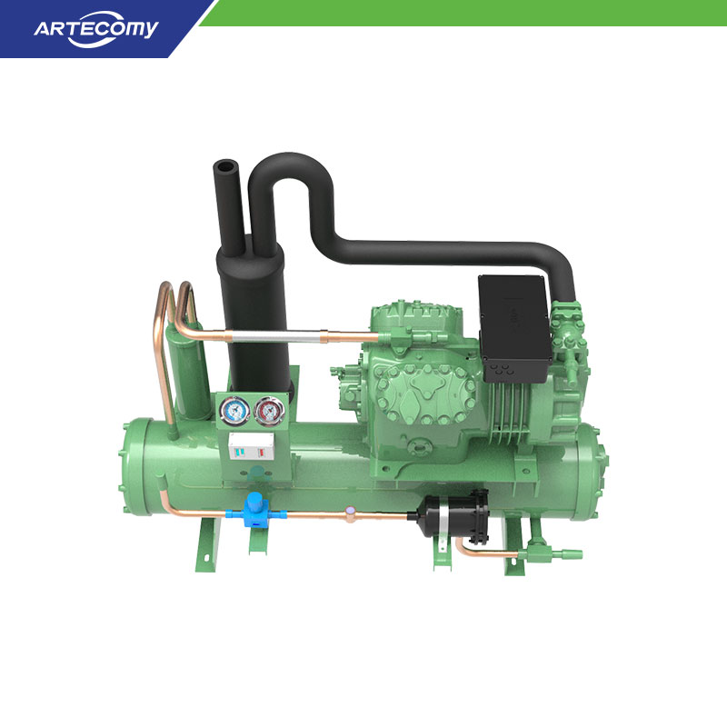 Bitzer S4T-5.2Y 5 HP Condensing Unit Water-Cooled -30°C~-50°C Cryogenic Research Facility