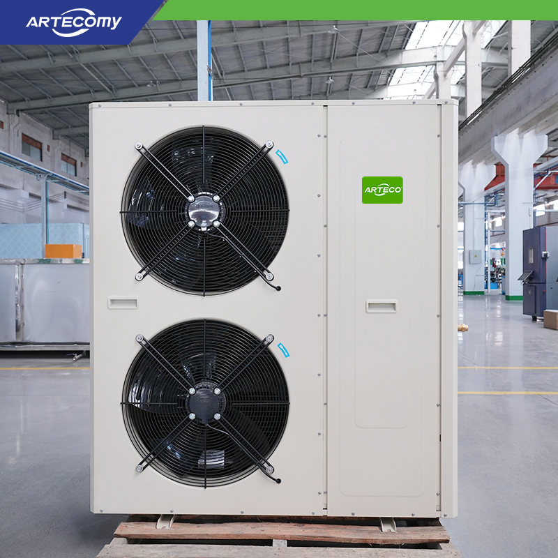Low Resistance Industrial Condenser with Hydrophilic Aluminum Fins and Dual Φ630 Fans