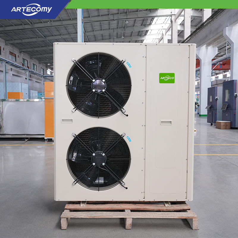 Box-Type Air Cooled Condenser with Dual Φ550 External Rotor Fans – Designed for Cooling Units