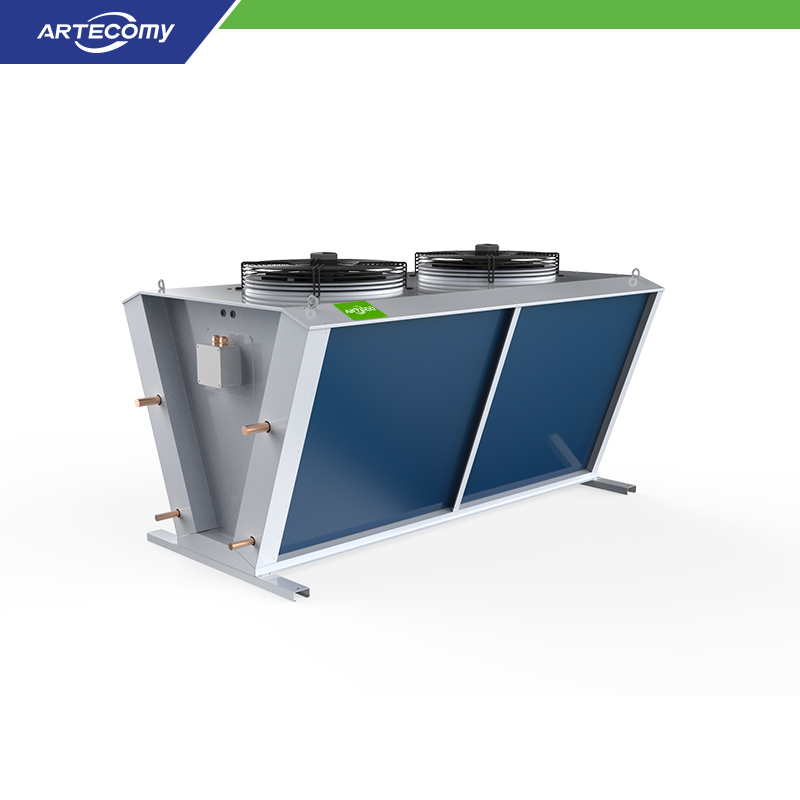 FV Series V-Type Condenser with Φ9.52 Copper Tubes and Dual Φ630 External Rotor Fans