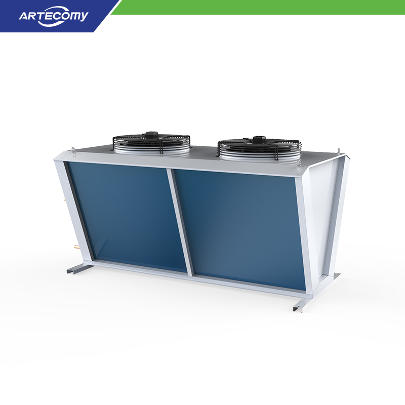 Efficient Refrigeration Condenser with Side Air Inlet and Upper Discharge – Dual Φ630 Fans
