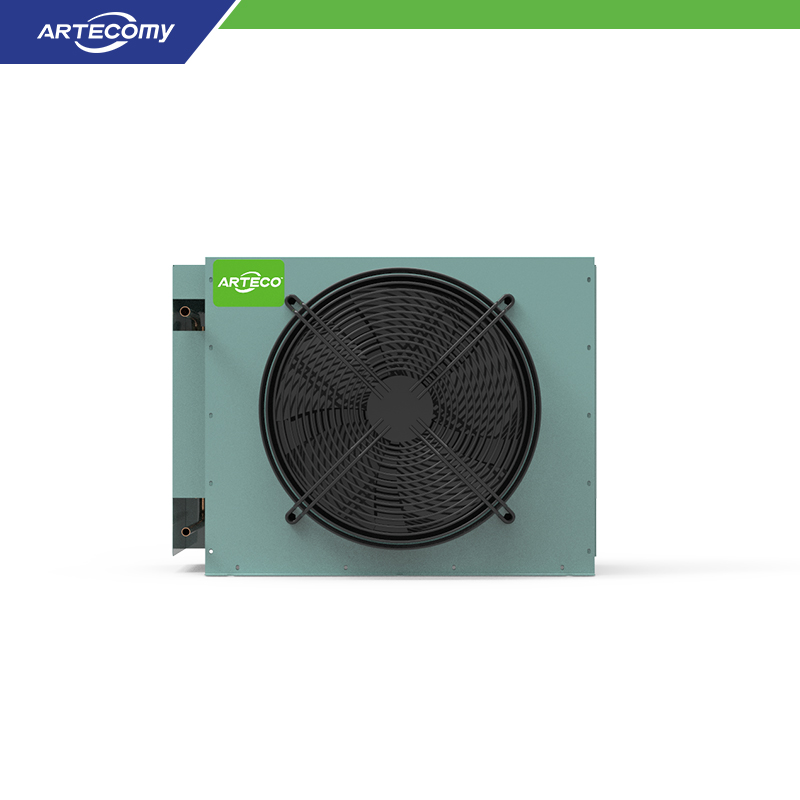 Single-Fan Vertical Condenser with Flat Front Discharge and 30bar Pressure Rating