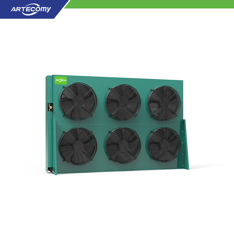 Six-Fan Vertical Condenser with Enhanced Heat Exchange and Φ550 Fan Options